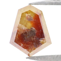 Natural Loose Shield Diamond, Yellow Color Shield Diamond Natural Loose Diamond, Shield Rose Cut Diamond, 0.87 CT Shield Shape Diamond L9655