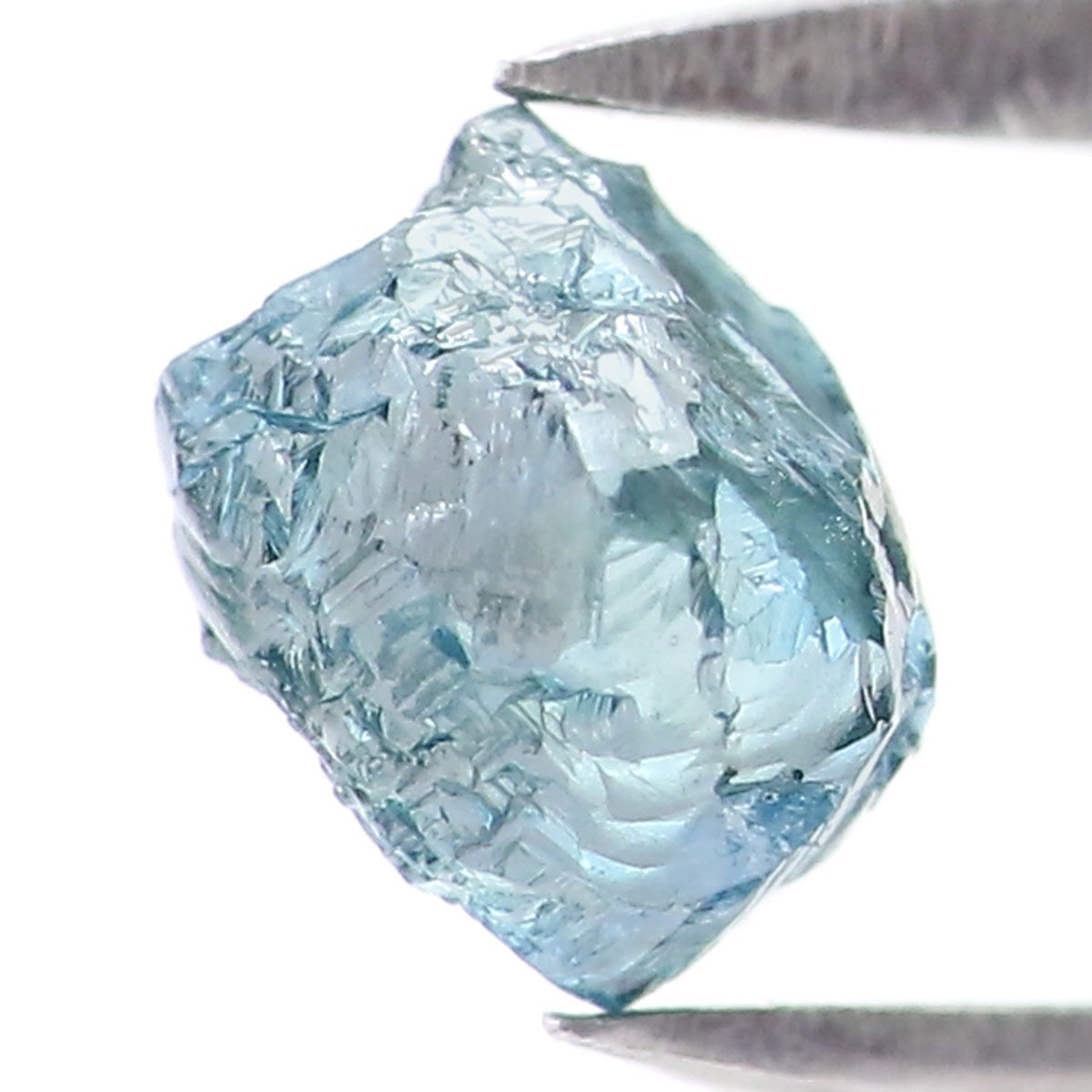 0.76 CT Natural Loose Rough Shape Diamond Blue Color Rough Cut Diamond 5.25 MM Natural Loose Blue Color Rough Irregular Cut Diamond QLB2235