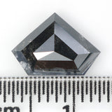 1.97 CT Shield Cut Diamond, Salt And Pepper Diamond, Natural Loose Diamond, Black Diamond, Grey Diamond, Antique Rose Cut Diamond KDL700