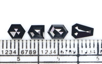 Natural Loose Mix Shape Black Color Diamond 1.04 CT 5.55 MM Mix Shape Rose Cut Diamond KDK2621