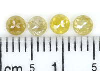 Natural Loose Rose Cut Yellow Color Diamond 0.73 CT 3.10 MM Round Rose Cut Shape Diamond L6384