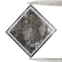 0.97 CT Natural Loose Kite Shape Diamond Salt And Pepper Kite Cut Diamond 8.10 MM Black Grey Color Kite Shape Rose Cut Diamond QL2199