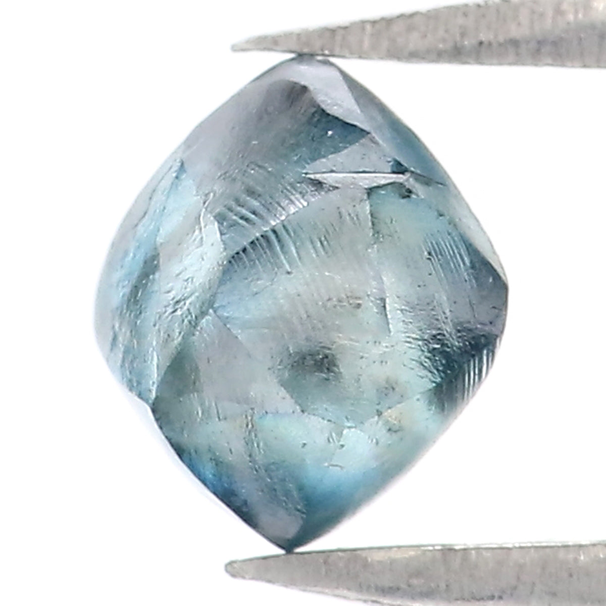 0.79 CT Natural Loose Rough Shape Diamond Blue Color Rough Cut Diamond 5.45 MM Natural Loose Blue Color Diamond Rough Crystal Diamond QL2225