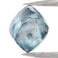 Natural Loose Crystal Rough Blue Color Diamond 0.79 CT 5.43 MM Rough Irregular Cut Diamond KDL2225