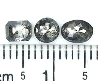 Natural Loose Mix Shape Salt And Pepper Diamond Black Grey Color 0.94 CT 4.10 MM Mix Shape Shape Rose Cut Diamond L195