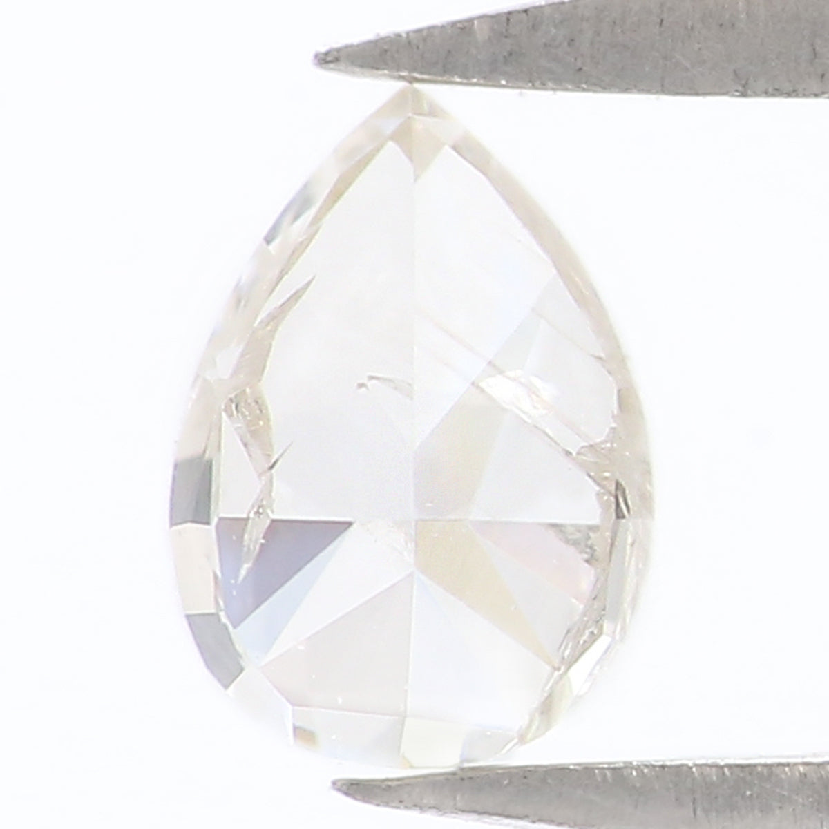 Natural Loose Pear Diamond Grey Color 0.36 CT 5.10 MM Pear Shape Rose Cut Diamond KR846