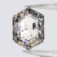 Natural Loose Hexagon Diamond White - F Color 1.03 CT 6.70 MM Hexagon Shape Rose Cut Diamond KDL2682
