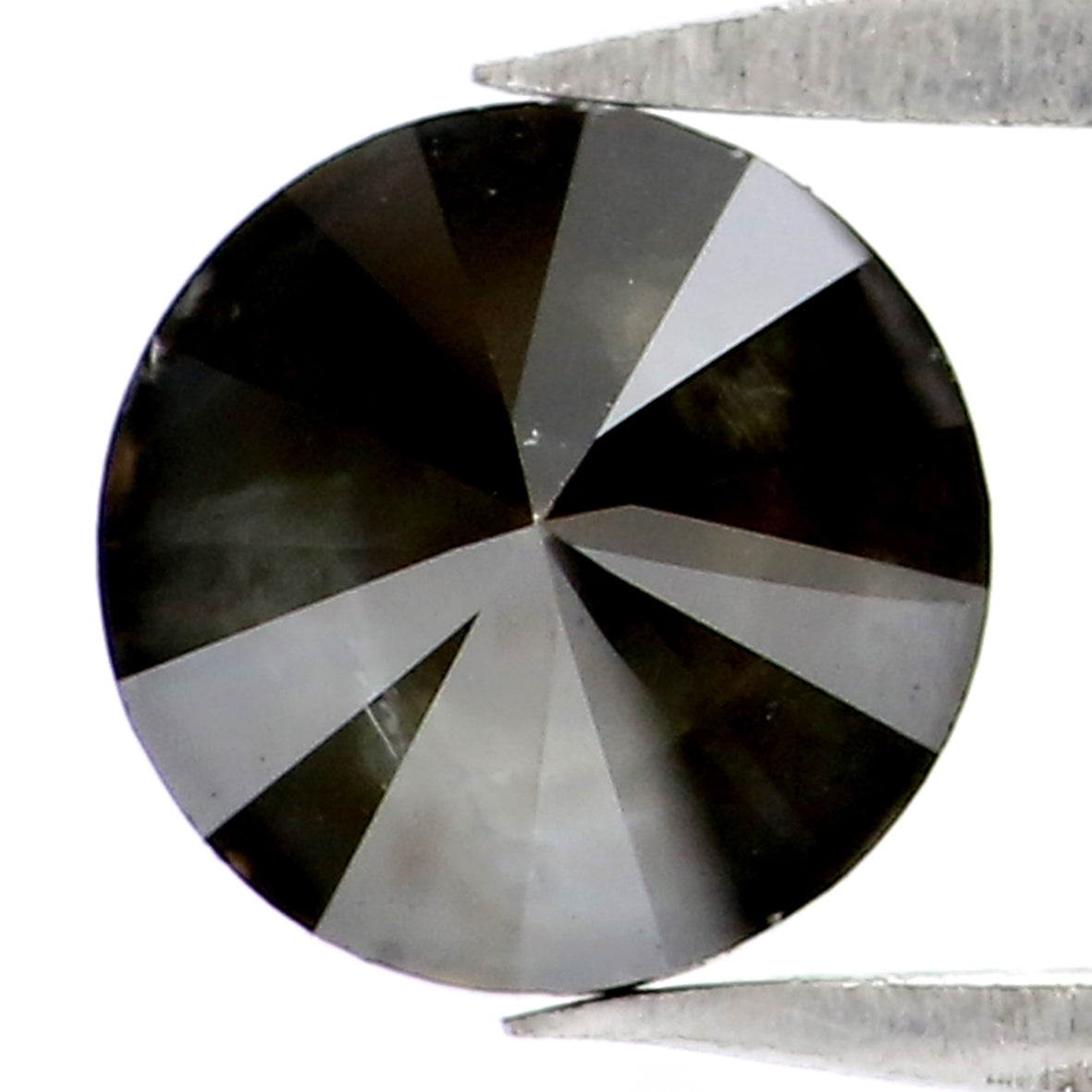 0.85 CT Natural Loose Round Shape Diamond Black Color Round Cut Diamond 5.70 MM Natural Loose Grey Color Round Brilliant Cut Diamond KQ2085