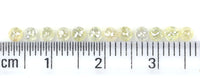 Natural Loose Round Rose Cut Light Yellow Color Diamond 1.31 CT 2.70 MM Round Rose Cut Shape Diamond L5628