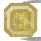 Natural Loose Emerald Shape Yellow Color Diamond 0.80 CT 4.50 MM Emerald Shape Rose Cut Diamond L7713