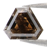 Natural Loose Triangle Diamond Black Brown Color 0.79 CT 5.70 MM Triangle Shape Rose Cut Diamond KR1791