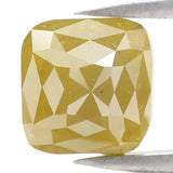Natural Loose Cushion Yellow Green Color Diamond 2.27 CT 7.00 MM Cushion Shape Rose Cut Diamond L5005