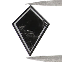 Natural Loose Kite Diamond Black Color 0.63 CT 8.43 MM Kite Shape Rose Cut Diamond KR2620