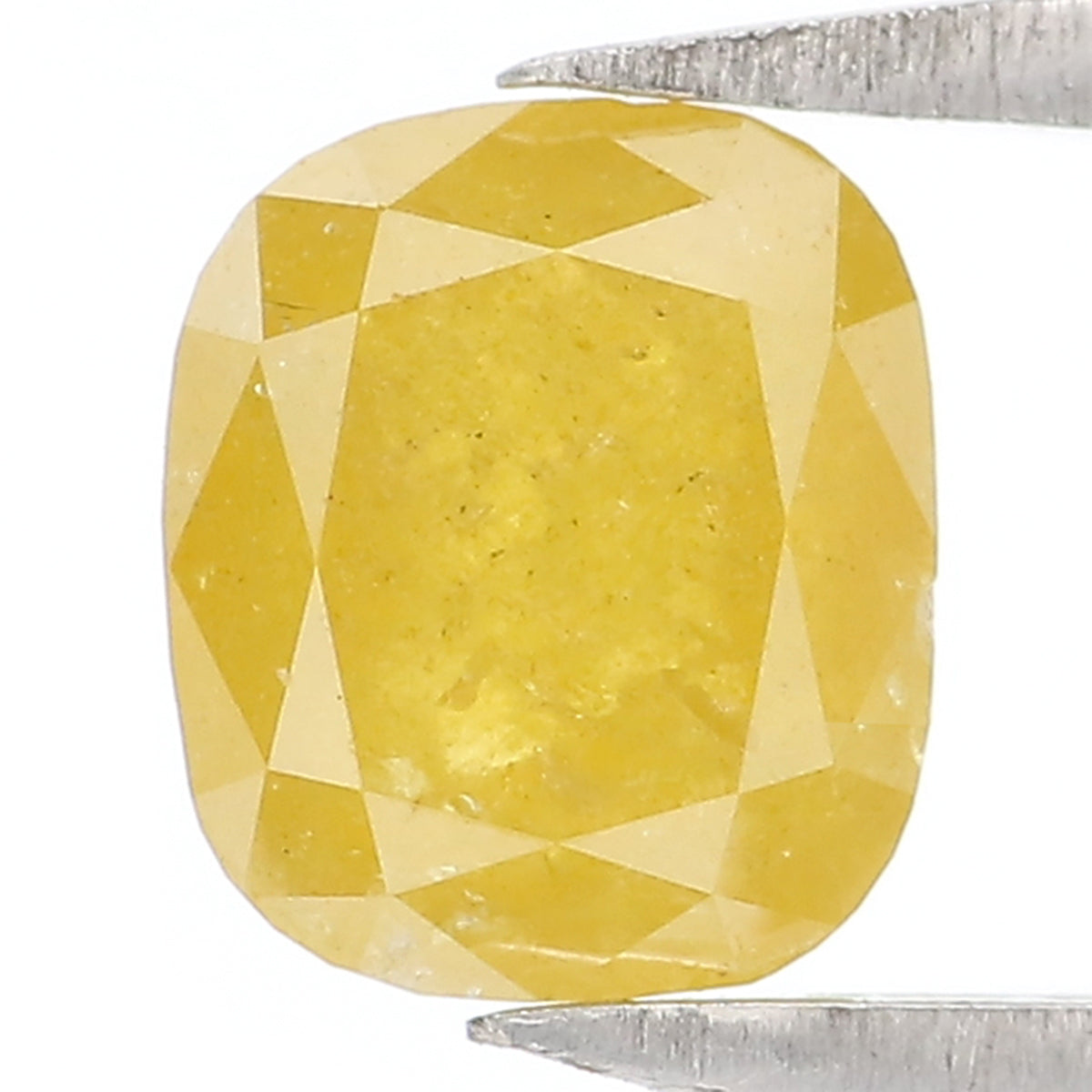 Natural Loose Cushion Yellow Color Diamond 1.17 CT 5.95 MM Cushion Shape Rose Cut Diamond L9233