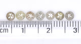 Natural Loose Rose Cut Salt And Pepper Diamond Grey Color 1.39 CT 3.30 MM Round Rose Cut Shape Diamond L9686