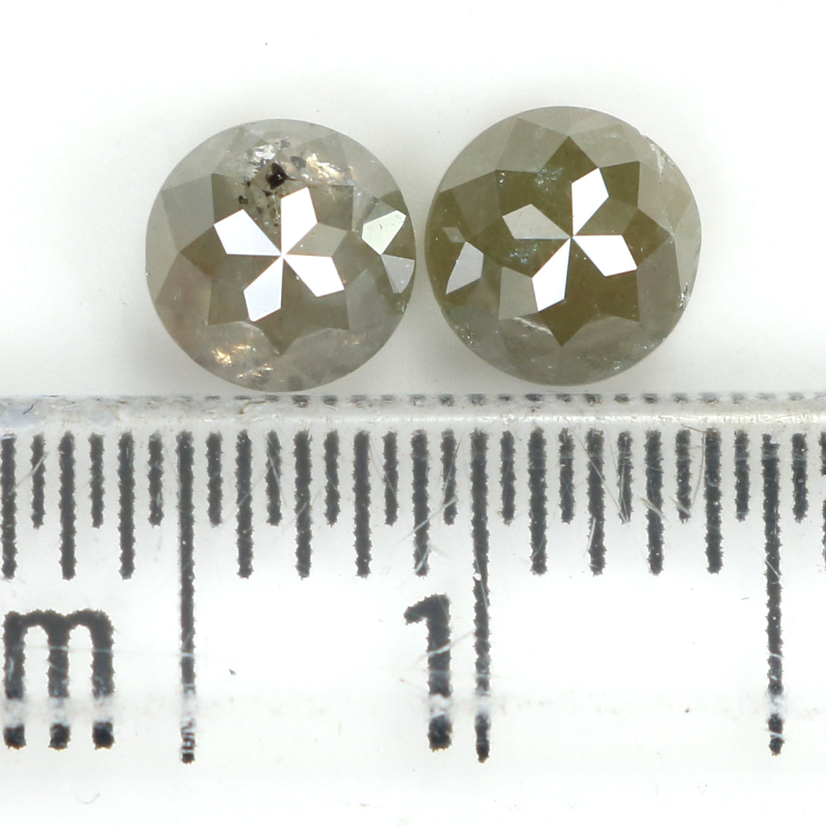 1.14 CT Natural Loose Round Rose Cut Diamond Grey Color Round Cut Diamond 4.70 MM Natural Loose Diamond Round Rose Cut Shape Diamond LQ6334