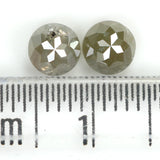Natural Loose Rose Cut Salt And Pepper Diamond Grey Color 1.14 CT 4.70 MM Round Rose Cut Shape Diamond L6334