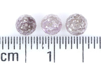 Natural Loose Bead Pink Color Diamond 1.12 CT 3.60 MM Bead Shape Rose Cut Diamond KR2255