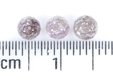 Natural Loose Bead Pink Color Diamond 1.12 CT 3.60 MM Bead Shape Rose Cut Diamond KR2255