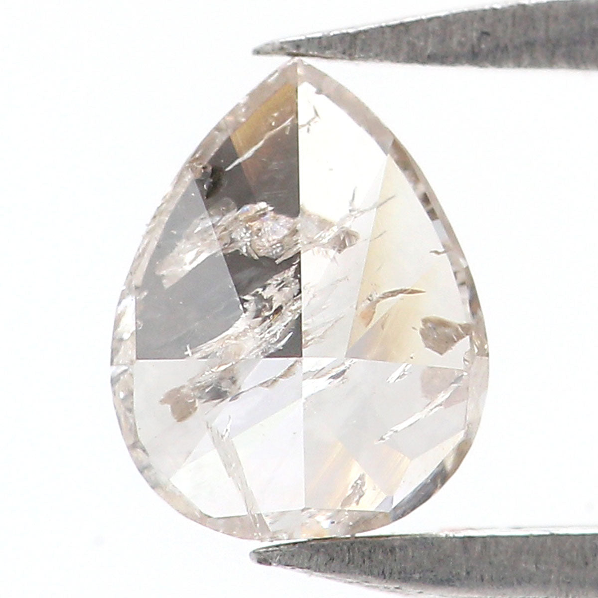 0.36 CT Natural Loose Pear Shape Diamond Grey Color Pear Diamond 5.40 MM Natural Loose Grey Color Diamond Pear Brilliant Cut Diamond KQ117