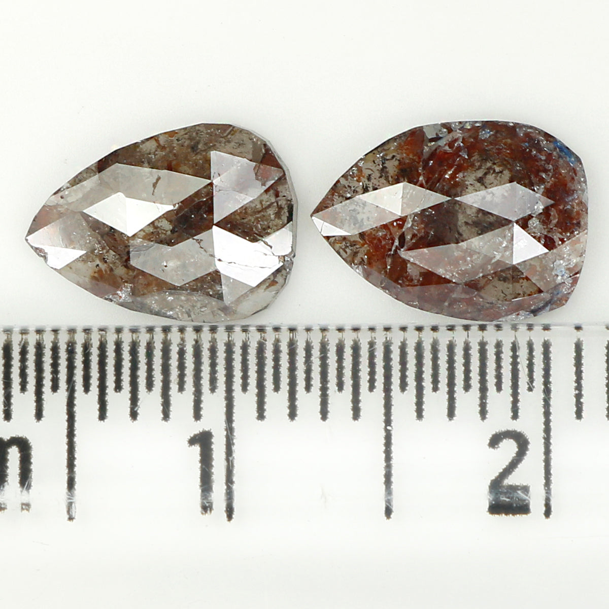 2.06 CT Natural Loose Diamond, Pear Pair Diamond, Brown Pair Diamond, Rustic Diamond, Pear Cut Diamond, Fancy Color Diamond, KDL6875