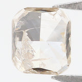 Natural Loose Cushion Yellow Grey Color Diamond 0.53 CT 4.50 MM Cushion Shape Rose Cut Diamond L7447
