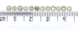 Natural Loose Rose Cut Grey Green Diamond Color 1.65 CT 3.05 MM Round Rose Cut Shape Diamond KR950