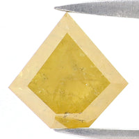 Natural Loose Shield Yellow Color Diamond 1.19 CT 7.30 MM Shield Shape Rose Cut Diamond L9638