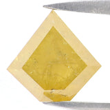 Natural Loose Shield Yellow Color Diamond 1.19 CT 7.30 MM Shield Shape Rose Cut Diamond L9638
