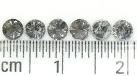 Natural Loose Round Salt And Pepper Diamond Black Grey Color 0.81 CT 3.20 MM Round Brilliant Cut Diamond KDL1386