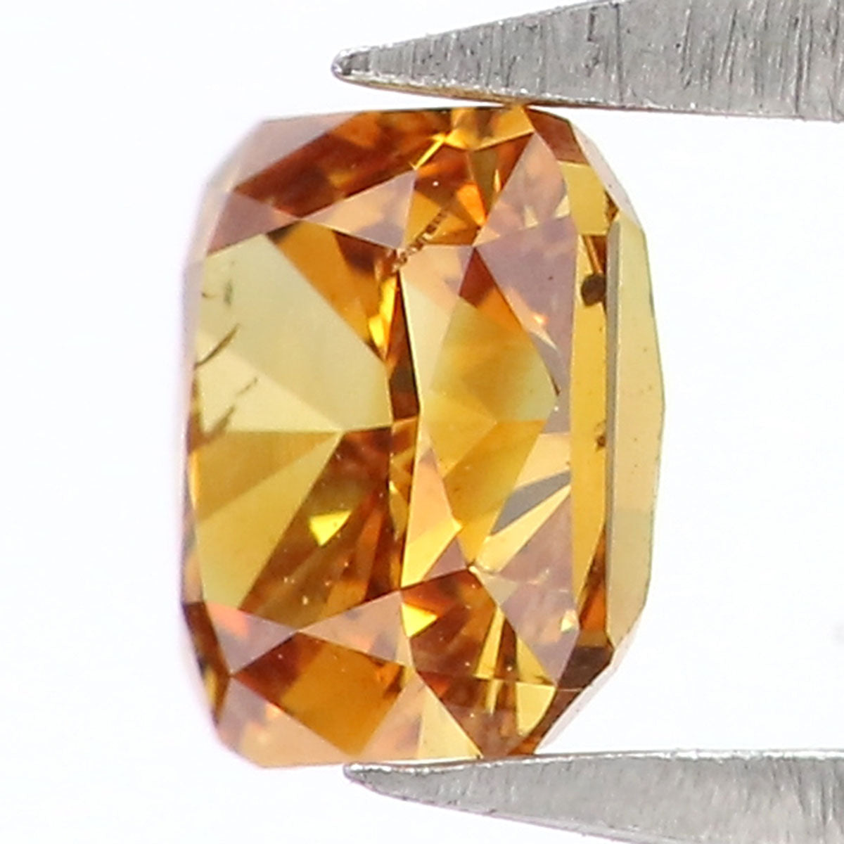 0.28 CT Natural Loose Cushion Shape Diamond Yellow Color Cushion Diamond 3.75 MM Natural Brown Color Cushion Brilliant Cut Diamond LQ8624