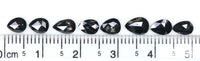 Natural Loose Pear Diamond Black Color 2.56 CT 5.20 MM Pear Shape Rose Cut Diamond L1664