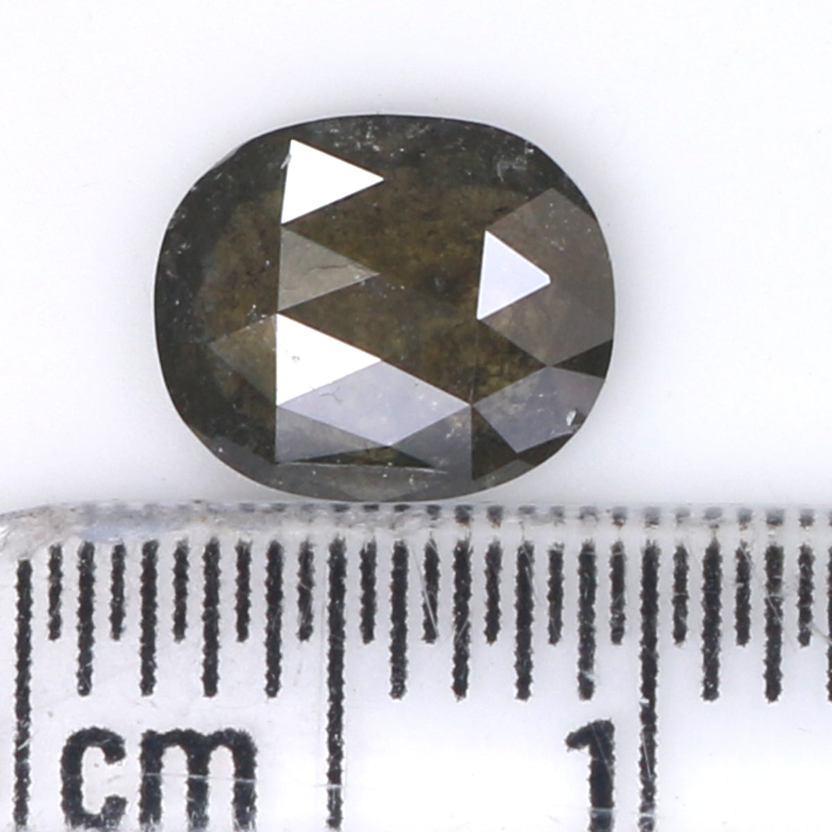 1.01 Ct Natural Loose Oval Shape Diamond Salt And Pepper Oval Cut Diamond 7.40 MM Natural Loose Diamond Oval Shape Rose Cut Diamond LQ1788