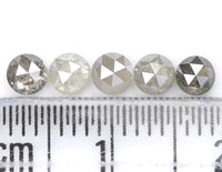 Natural Loose Rose Cut Diamond Grey Color 0.98 CT 3.20 MM Round Rose Cut Shape Diamond L6331