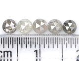Natural Loose Rose Cut Diamond Grey Color 0.98 CT 3.20 MM Round Rose Cut Shape Diamond L6331
