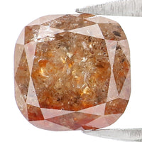 Natural Loose Cushion Brown Color Diamond 1.66 CT 6.45 MM Cushion Shape Rose Cut Diamond L9636