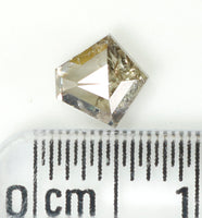0.64 CT Natural Loose Diamond, Pentagon Cut Diamond, Salt And Pepper Diamond, Black Grey Diamond, Rose Cut Diamond, Rustic Diamond L9583