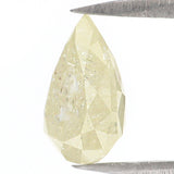 Natural Loose Pear Yellow Color Diamond 1.44 CT 8.30 MM Pear Shape Rose Cut Diamond KDL5188