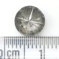 1.83 Ct Natural Loose Diamond, Round Brilliant Cut, Salt Pepper Diamond, Black Diamond, Gray Diamond, Rustic Diamond, Round Cut Diamond KDL903