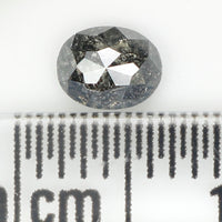 0.37 Ct Natural Loose Diamond, Oval Diamond, Black Diamond, Grey Diamond, Salt and Pepper Diamond, Antique Diamond, Real Diamond, L701