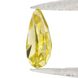 Natural Loose Diamond Pear Greenish Yellow Color SI2 Clarity 5.85 MM 0.40 Ct L6514