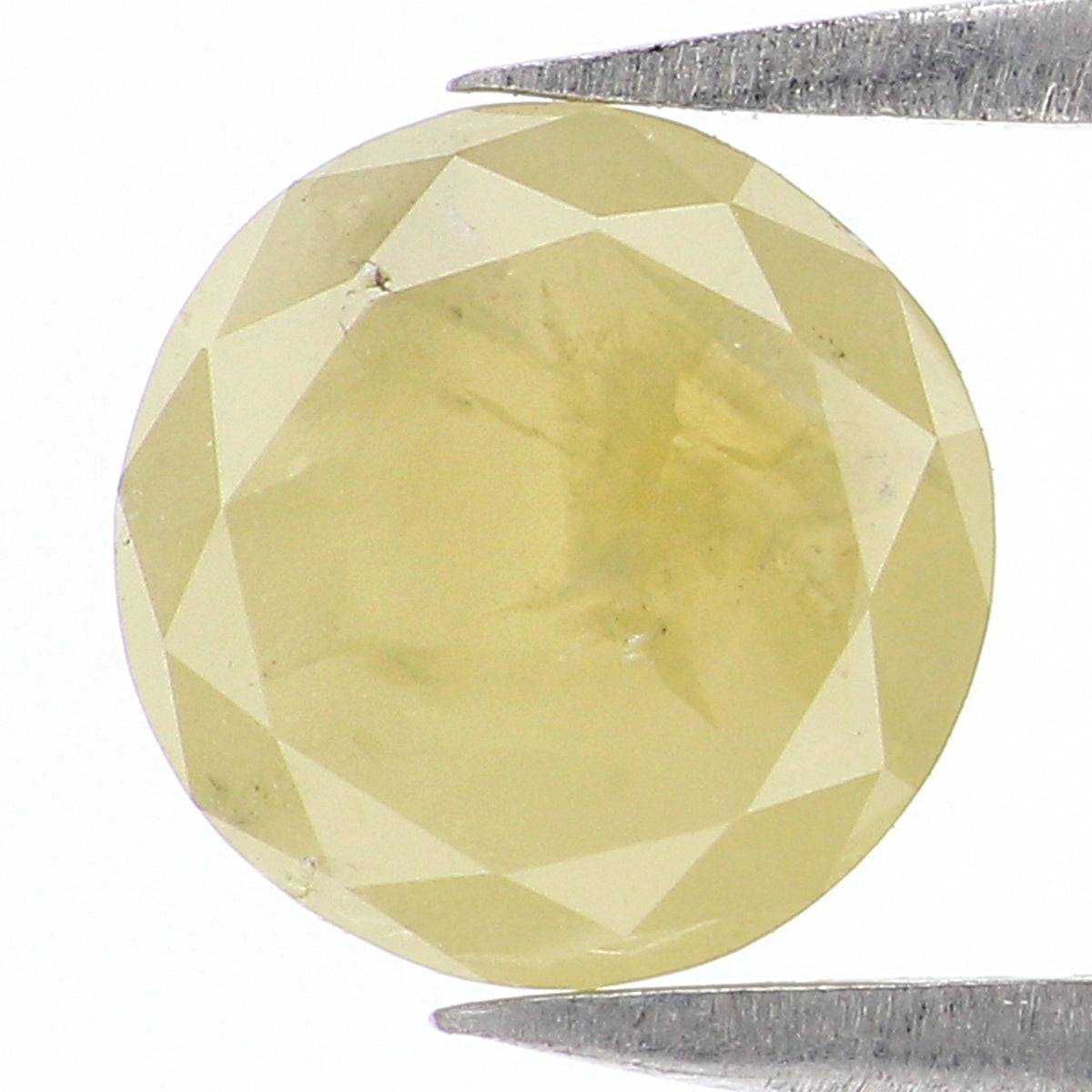 0.87 CT Natural Loose Round Rose Cut Diamond Yellow Color Round Shape Diamond 7.05 MM Natural Yellow Color Round Rose Cut Diamond LQ9828