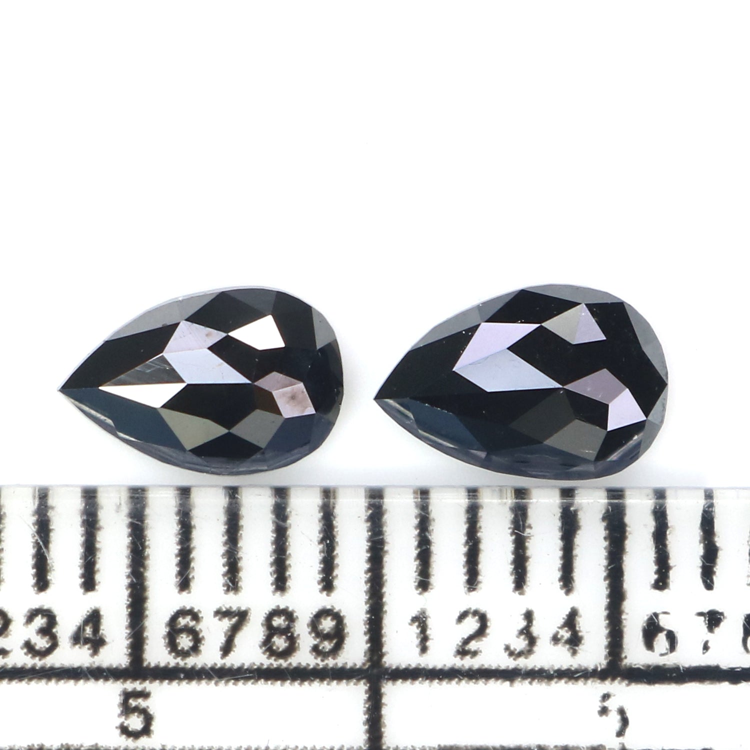 Natural Loose Pear Diamond, Pear Black Color Diamond, Natural Loose Diamond, Pear Rose Cut Diamond, Rose Cut Pear 0.69 CT Pear Shape KR2636