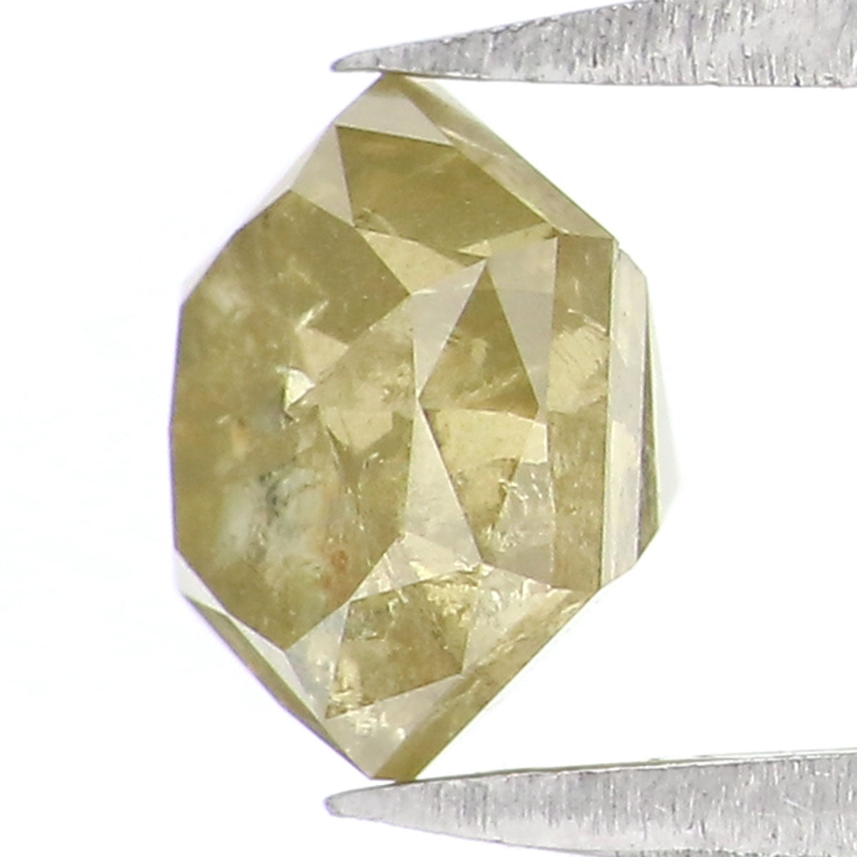 0.95 CT Natural Loose Hexagon Shape Diamond Yellow Color Hexagon Cut Diamond 6.10 MM Natural Green Hexagon Brilliant Cut Diamond LQ2509