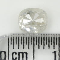 0.94 Ct Natural Loose Diamond, Cushion Diamond, Milky White Diamond, Polished Diamond, Rose Cut Diamond, Rustic Diamond KDL5089