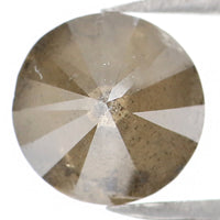 Natural Loose Round Brown Grey Color Diamond 2.52 CT 7.80 MM Round Brilliant Cut Diamond L7218