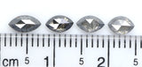 Natural Loose Marquise Salt And Pepper Diamond Black Grey Color 1.16 CT 4.65 MM Marquise Shape Rose Cut Diamond KDL8835