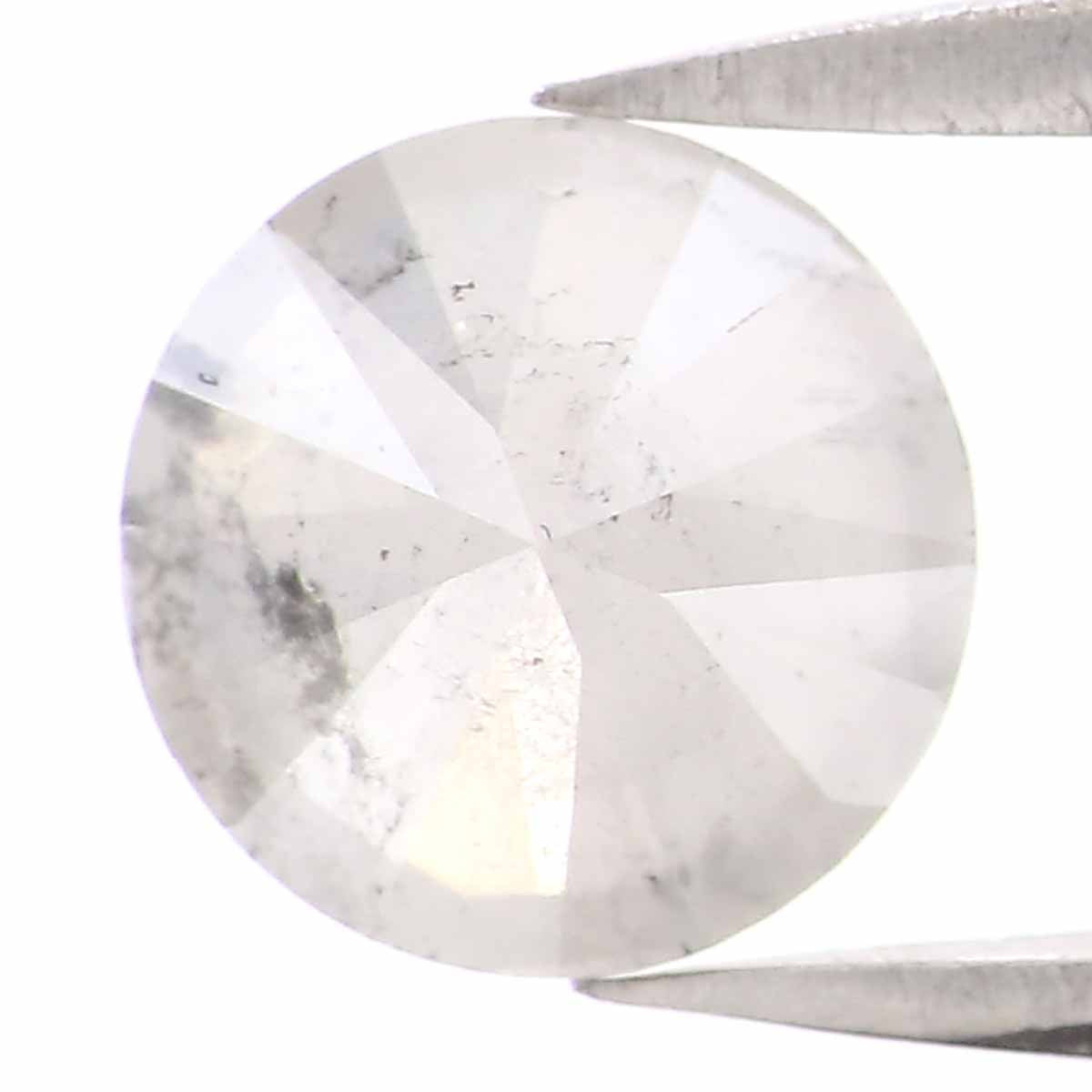 Natural Loose Round White Milky Color Diamond 1.35 CT 6.80 MM Round Shape Brilliant Cut Diamond L7869