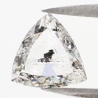 Natural Loose Triangle Shape White - F Color Diamond 1.37 CT 7.07 MM Triangle Shape Rose Cut Diamond KDL2653