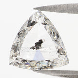 Natural Loose Triangle Shape White - F Color Diamond 1.37 CT 7.07 MM Triangle Shape Rose Cut Diamond KDL2653